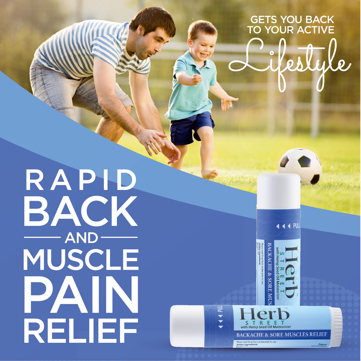 Backache and Sore Muscle Relief Stick