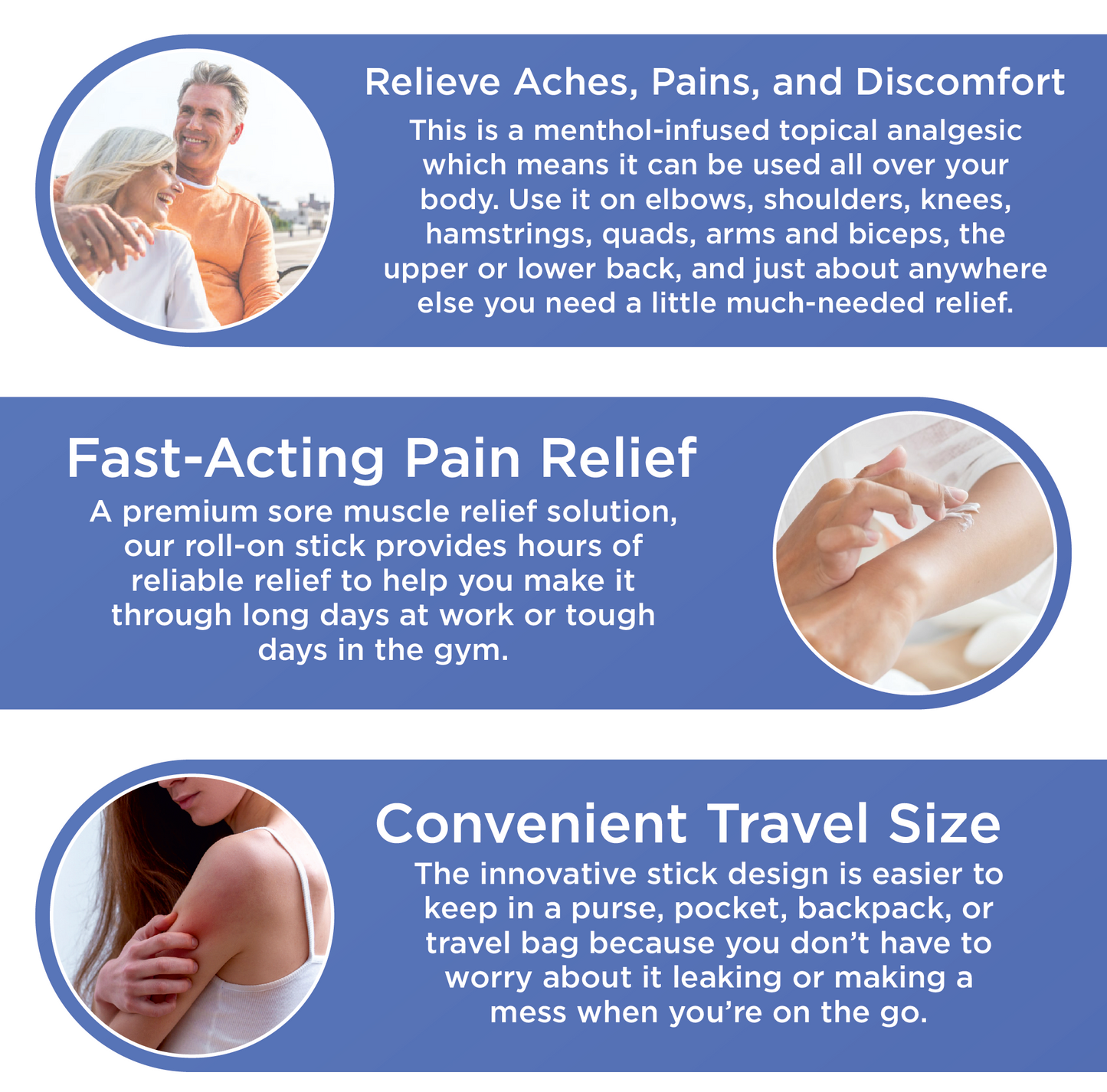 Backache and Sore Muscle Relief Stick